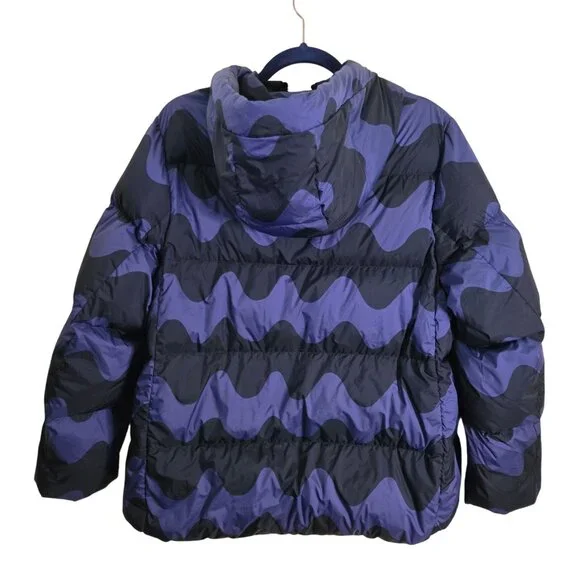 Uniqlo x Marimekko Ultra Light Down Cocoon Parka Hooded Jacket Size M - Picture 3 of 7